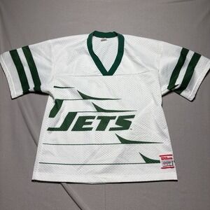 Vintage Wilson New York Jets Jersey Medium White Green Men Football NFL 90s Rare